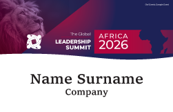 Global Leadership Summit Africa 2026 PVC delegate card